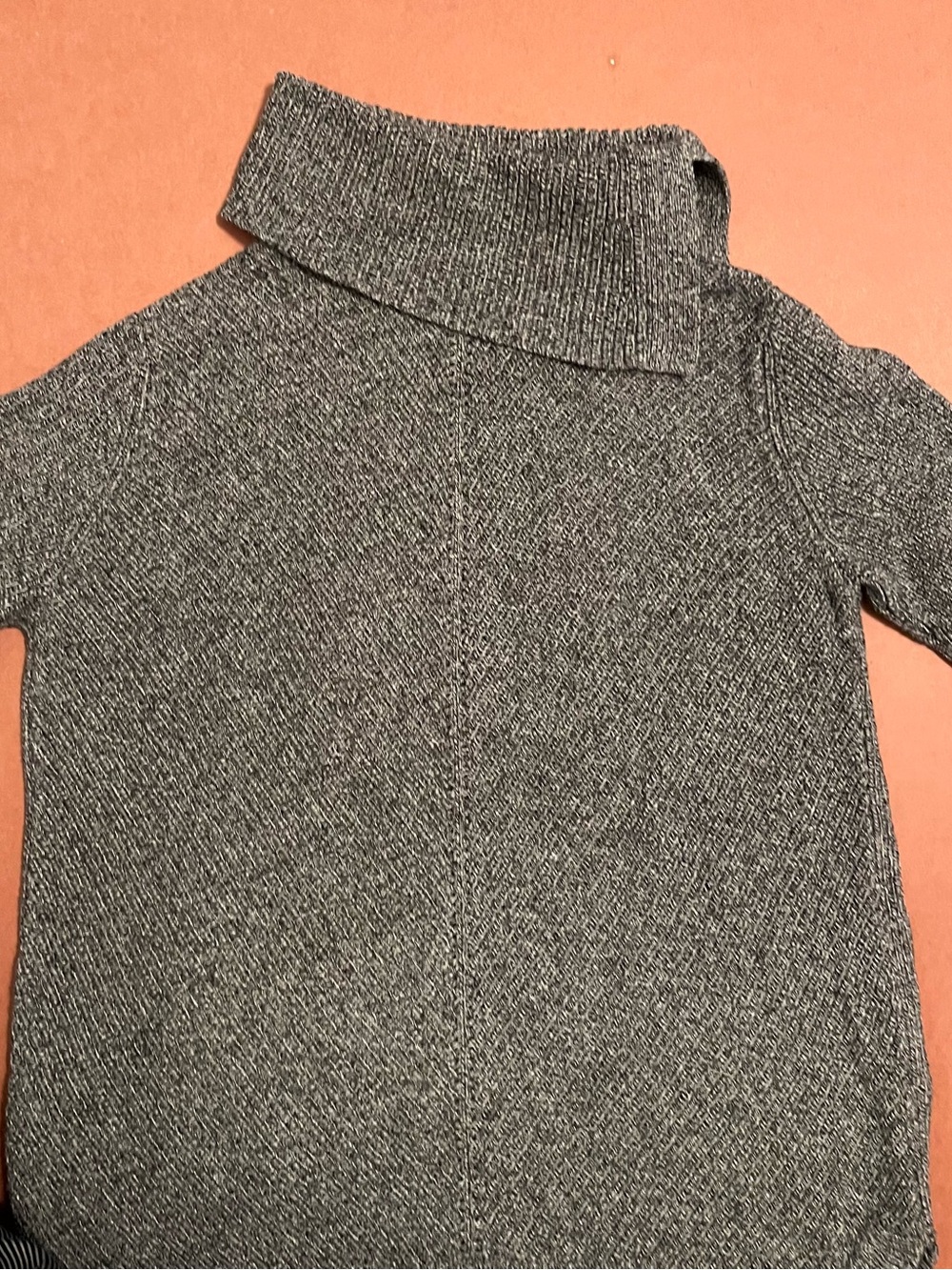 Talbots Women’s Gray Knit Cowl Neck Sweater Tunic Size Medium - Picture 3 of 4